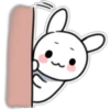 Pink Cheek Rabbit Sticker 11