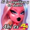 Si lo engañas y
te duele
Ahí es