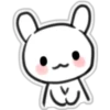 Pink Cheek Rabbit Sticker 13