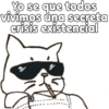 Yo se que todos
vivimos una secreta
crisis existencial