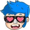 Emoji de cabelo azul 5