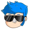 Emoji de cabelo azul 10