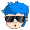 Emoji de cabelo azul 14