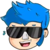 Emoji de cabelo azul 17