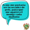 Como me gustaría ser tu secador de pelo, para que me agarres el mango cada mañana J