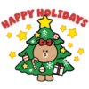 Starbucks × LINE FRIENDS Holiday Sticker 8