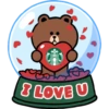 Starbucks × LINE FRIENDS Holiday Sticker 9