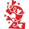 Numeros Mickey Navideño 7