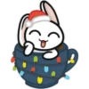 Christmas Green & Rabbit  (C) 8