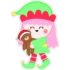 Christmas Green & Rabbit  (C) 11