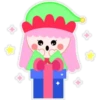 Christmas Green & Rabbit  (C) 12