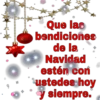 Que las
bendiciones
de la
Navidad
estén con
ustedes hoy
y siempre.