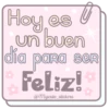Hoy es y
un buen
día para ser
Feliz!
@mycute_stickers