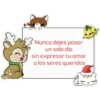 Nunca dejes pasar
un solo día
sin expresar tu amor
a los seres queridos