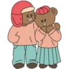 Couple Xmas Bear     (C) 21
