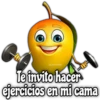 (@Drose stickers
Te invito hacer
ejercicios en mi cama