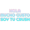 HOLA MUCHO GUSTO SOY TU CRUSH