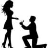 Siluetas de pareja enamorada 17