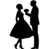 Siluetas de pareja enamorada 20