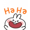 Spoiled rabbit emoji with word 15