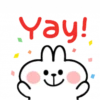 Spoiled rabbit emoji with word 20