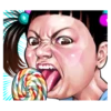 Angry face of children 12