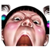 Angry face of children 14