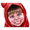 Angry face of children 20