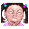 Angry face of children 25