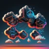 Neon Clouds - sticker pack 11