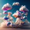Neon Clouds - sticker pack 15