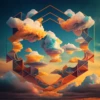 Neon Clouds - sticker pack 16