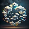 Neon Clouds - sticker pack 20