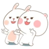 Puffy Bear and Rabbit PUDEL 27