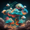 Neon Clouds - sticker pack 25