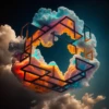 Neon Clouds - sticker pack 27