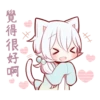white kitten girl polite every day 19