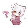 white kitten girl polite every day 26