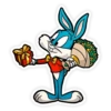 Buster Bunny from Tiny Toon Stickers 16