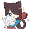 Black Kitten & White Kitten 12