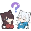 Black Kitten & White Kitten 15