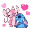 Stitch & Angel @stickerscar 11