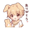 Rabbit boy sticker3 13