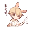 Rabbit boy sticker3 14