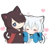 Black Kitten & White Kitten 25