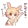 Rabbit boy sticker3 16