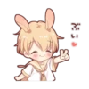Rabbit boy sticker3 18