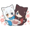 Black Kitten & White Kitten 28