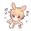 Rabbit boy sticker3 21