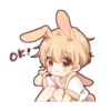 Rabbit boy sticker3 23